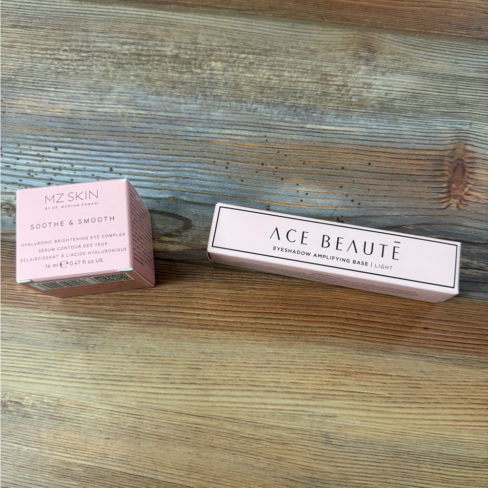Ace Beauté Eyeshadow Base and MZ Skin Soothe & Smooth